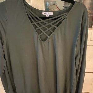 WHITE BIRCH XL ARMY GREEN NWOT d